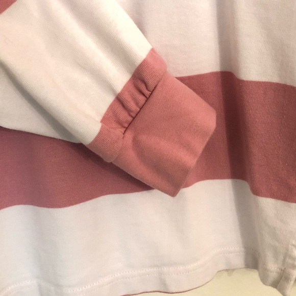 NEW Charles River Cotton Rugby Striped Hoodie Sweater Small Monogrammed P - Picture 6 of 6